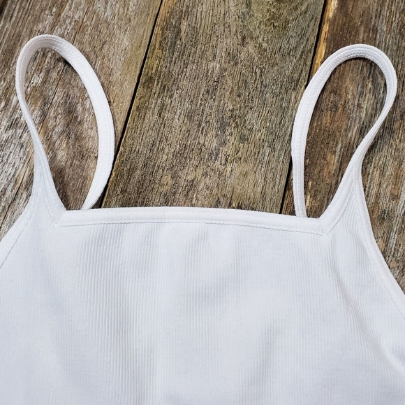 Free People Andi Square Neck Seamless Bra White MSRP $38 FP076 - Picture 7 of 13